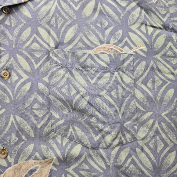 Splatt Hawaiian Shirt Mens Large Floral Short Sleeve 100% Rayon Beach Casual - Picture 3 of 10